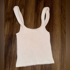 Zara Stretchy Ribbed Crop Tank Top Sz XS-Small EUC